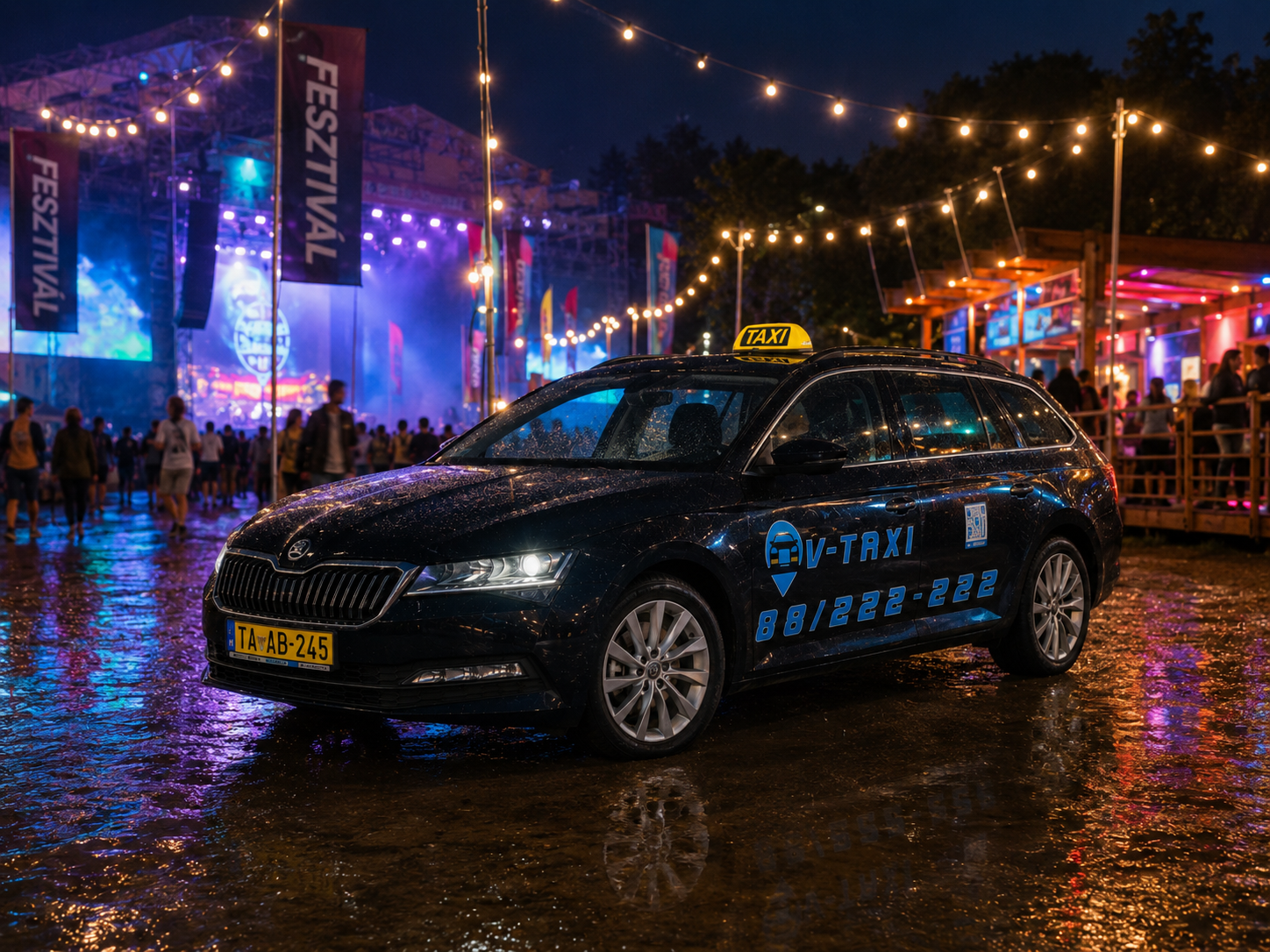 V-Taxi fesztivál taxi Veszprém